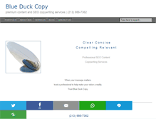 Tablet Screenshot of blueduckcopy.com